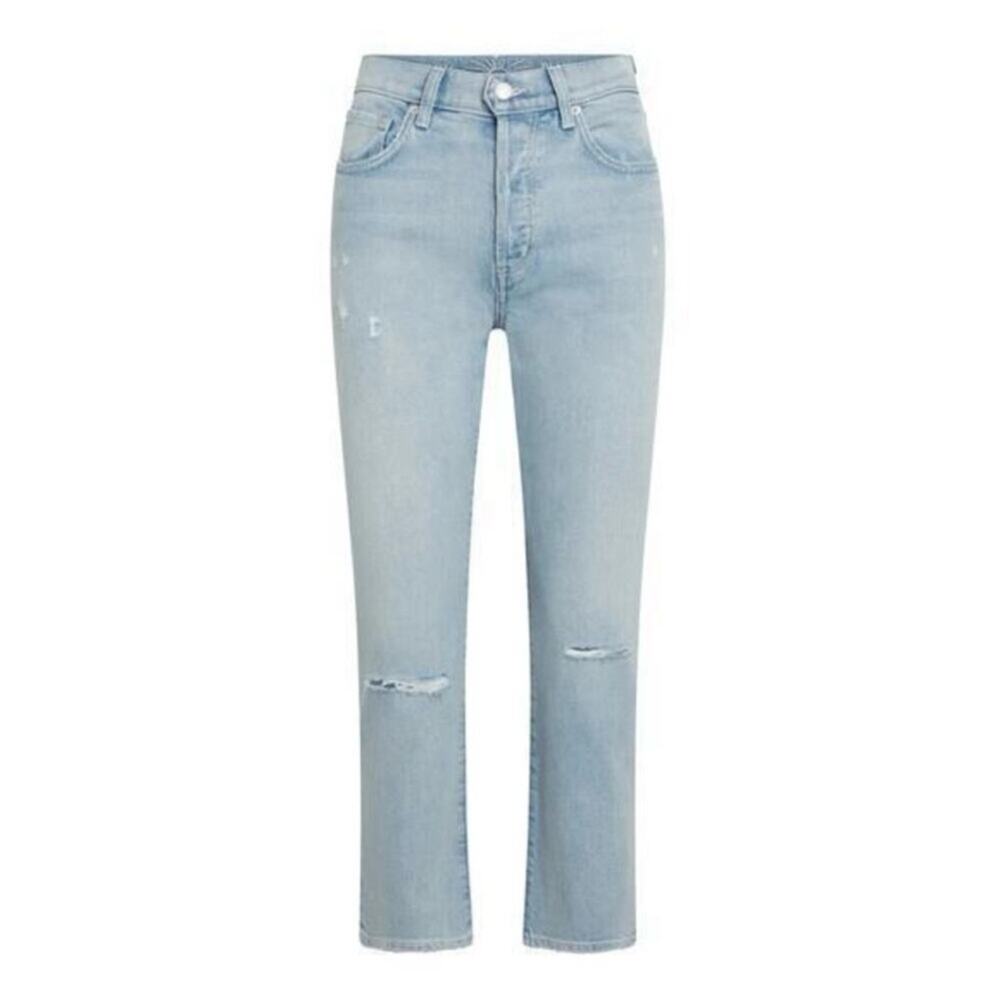 Daily Blue By AG Hype Straight Leg Jeans High Rise Distressed Dust Size‎ 25 NEW